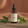 10ml amber glass bottle of Nourish Naturals Tea Tree Essential Oil